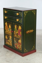 Load image into Gallery viewer, One-of-a-Kind Hand-Painted Teddy Bear Folk Art Cabinet