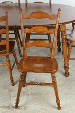 Load image into Gallery viewer, Tell City Solid Maple Dining Table and 6 Chair Set with Leaf