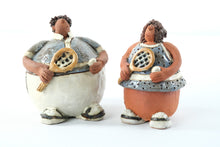 Load image into Gallery viewer, Balloon Tennis Players - Signed Sara Meadows - 1977
