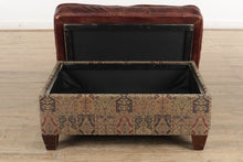 Load image into Gallery viewer, The Stash Storage Ottoman - Leather Top #2
