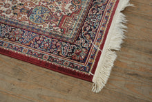 Load image into Gallery viewer, Alexandria Collection “Persian Ivory” Area Rug – 3'10" x 5'8" | Woven in USA | Classic Medallion Design with Egyptian Cotton Fringe