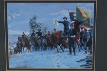 Load image into Gallery viewer, Framed Civil War Print “The Fighting 69th, NYSV” by Mort Künstler (1998) – 24.5” x 21”
