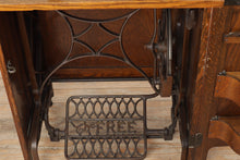 Load image into Gallery viewer, The Free No 5 Treadle Sewing Machine in Unique Cabinet