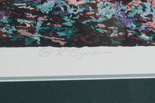 Load image into Gallery viewer, R Byrom The Light Under the Boughs Signed Limited Edition Print Framed 50x37
