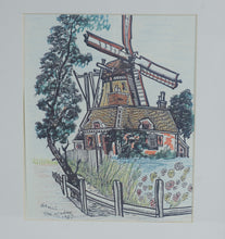 Load image into Gallery viewer, Alex McAdam The Mill 1987 Framed Art Print Pottery Barn Frame