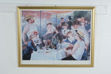 Load image into Gallery viewer, Renoir Luncheon of the Boating Party Framed Art Print Gold Frame Wall Decor