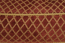 Load image into Gallery viewer, Thomasville Swivel Armchair with Matching Ottoman in Red Diamond Upholstery