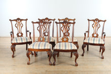 Load image into Gallery viewer, Thomasville Mahogany Collection Double Pedestal Dining Set – 6 Chairs + 3 Leaves