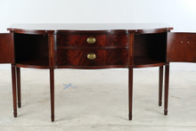 Load image into Gallery viewer, Thomasville Mahogany Federal Style Sideboard Buffet Credenza with Brass Hardware - Online Only