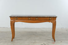 Load image into Gallery viewer, Thomasville Marble Top Console Table with Drawers