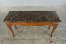 Load image into Gallery viewer, Thomasville Marble Top Console Table with Drawers