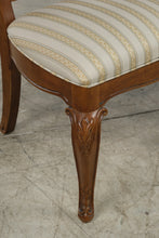 Load image into Gallery viewer, Thomasville Solid Wood Dining Table with 8 Cane Back Chairs and 2 Leaves