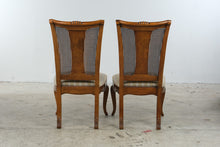 Load image into Gallery viewer, Thomasville Solid Wood Dining Table with 8 Cane Back Chairs and 2 Leaves
