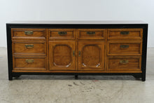 Load image into Gallery viewer, Thomasville Embassy Vintage Campaign Style Triple Dresser with Brass Hardware