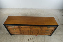 Load image into Gallery viewer, Thomasville Embassy Vintage Campaign Style Triple Dresser with Brass Hardware