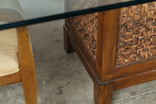 Load image into Gallery viewer, Thomasville Impressions Glass Top Dining Set with 6 Chairs and Bench