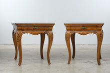 Load image into Gallery viewer, Pair of Thomasville Solid Wood French Provincial End Tables