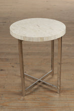 Load image into Gallery viewer, Tile Topped 17" Round Side Table