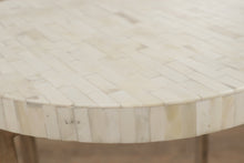 Load image into Gallery viewer, Tile Topped 17" Round Side Table