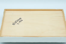 Load image into Gallery viewer, Vintage-Style Ceramic Tile Serving Tray – Green & White Fruit Design (Pears & Apples) – Handcrafted 2010