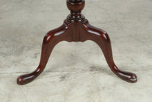Load image into Gallery viewer, Traditional Mahogany Tilt Top Pedestal Accent Table with Queen Anne Base