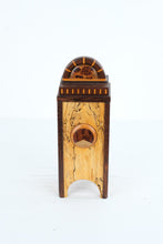 Load image into Gallery viewer, Timothy McCune Signed Studio Wood Lidded Box Spalted Maple Wenge Burl Vessel