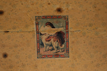 Load image into Gallery viewer, Antique Dome Top Steamer Trunk with Embossed Tin Panels