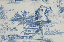 Load image into Gallery viewer, Blue White Chinoiserie Toile Cloth Napkins Set of 10 18 Inch Asian Scenic Print