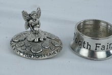 Load image into Gallery viewer, AE Williams Tooth Fairy Keepsake Box Pewter Made in England Fairy Trinket Box