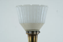 Load image into Gallery viewer, Mid Century Hollywood Regency Brass Torchiere Lamp