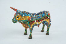 Load image into Gallery viewer, Barcinos Toro Mosaic Bull Figurine Barcelona Style 5 Inch