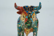 Load image into Gallery viewer, Barcinos Toro Mosaic Bull Figurine Barcelona Style 5 Inch