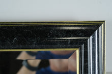 Load image into Gallery viewer, Black & Gold Framed Wall Mirror – Hollywood Regency Style, Rectangular Decor Mirror