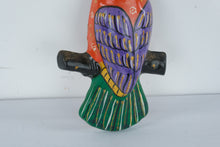 Load image into Gallery viewer, Mexican Folk Art Toucan Bird Wall Hanging Hand Painted Ceramic Pottery 12 Inch