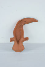 Load image into Gallery viewer, Mexican Folk Art Toucan Bird Wall Hanging Hand Painted Ceramic Pottery 12 Inch
