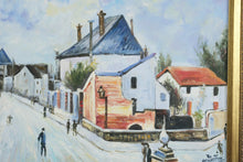 Load image into Gallery viewer, Alfred Sisley Street in Moret Reproduction Oil Painting Framed Impressionist Landscape 32x28