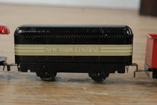 Load image into Gallery viewer, Vintage Marx Wind-Up Tin Train Set – Pennsylvania, New York Central, Caboose No. 536 + Track & Key