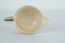 Load image into Gallery viewer, Royal Currier and Ives Blue Creamer Train Scene Made in USA
