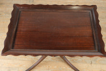 Load image into Gallery viewer, Duncan Phyfe Style Pedestal Tray Top Side Table – Removable Glass