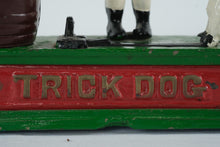 Load image into Gallery viewer, Vintage Trick Dog Mechanical Bank Cast Iron Style Coin Bank Taiwan