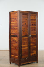 Load image into Gallery viewer, Vintage Solid Cedar Armoire – 68” Tall, Original Hanging Wardrobe Cabinet