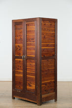 Load image into Gallery viewer, Vintage Solid Cedar Armoire – 68” Tall, Original Hanging Wardrobe Cabinet