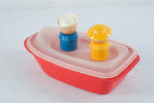 Load image into Gallery viewer, Vintage Tupperware Toy Boat Red White Sailor Figures Accessories