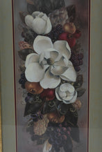 Load image into Gallery viewer, Glynda Turley 1994 Floral Fruit Print Gold Frame 30 Inch Wall Art