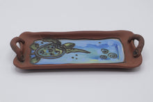 Load image into Gallery viewer, STAG Studio Pottery Turtle Tray Hand Painted Ceramic Dish 8 5 Inch