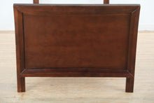 Load image into Gallery viewer, Globe Twin Size Sleigh Bed in Rich Dark Wood Finish
