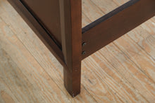 Load image into Gallery viewer, Globe Twin Size Sleigh Bed in Rich Dark Wood Finish