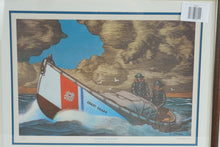 Load image into Gallery viewer, Two Surfmen On Patrol US Coast Guard Limited Edition Print Signed Framed 26 x 20