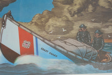 Load image into Gallery viewer, Two Surfmen On Patrol US Coast Guard Limited Edition Print Signed Framed 26 x 20
