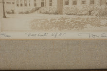 Load image into Gallery viewer, Don Swann “Old South, U of N.C.” Original Signed Etching – Limited Edition 169/300 – Framed 13x12
